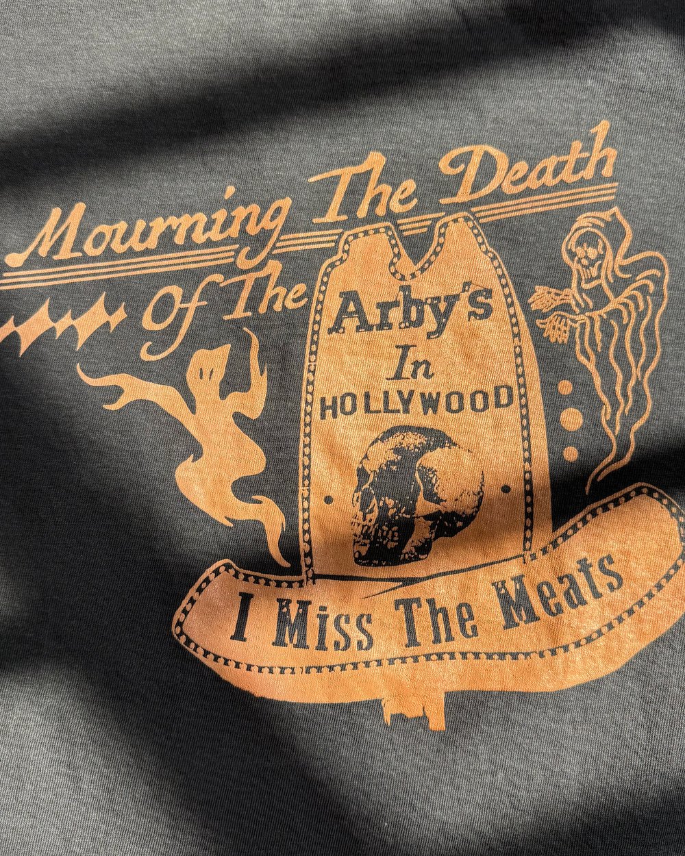 Freddy Tyler Paul ‘Spooky Arbys’ Tee, Faded Grey · view 4 of 4