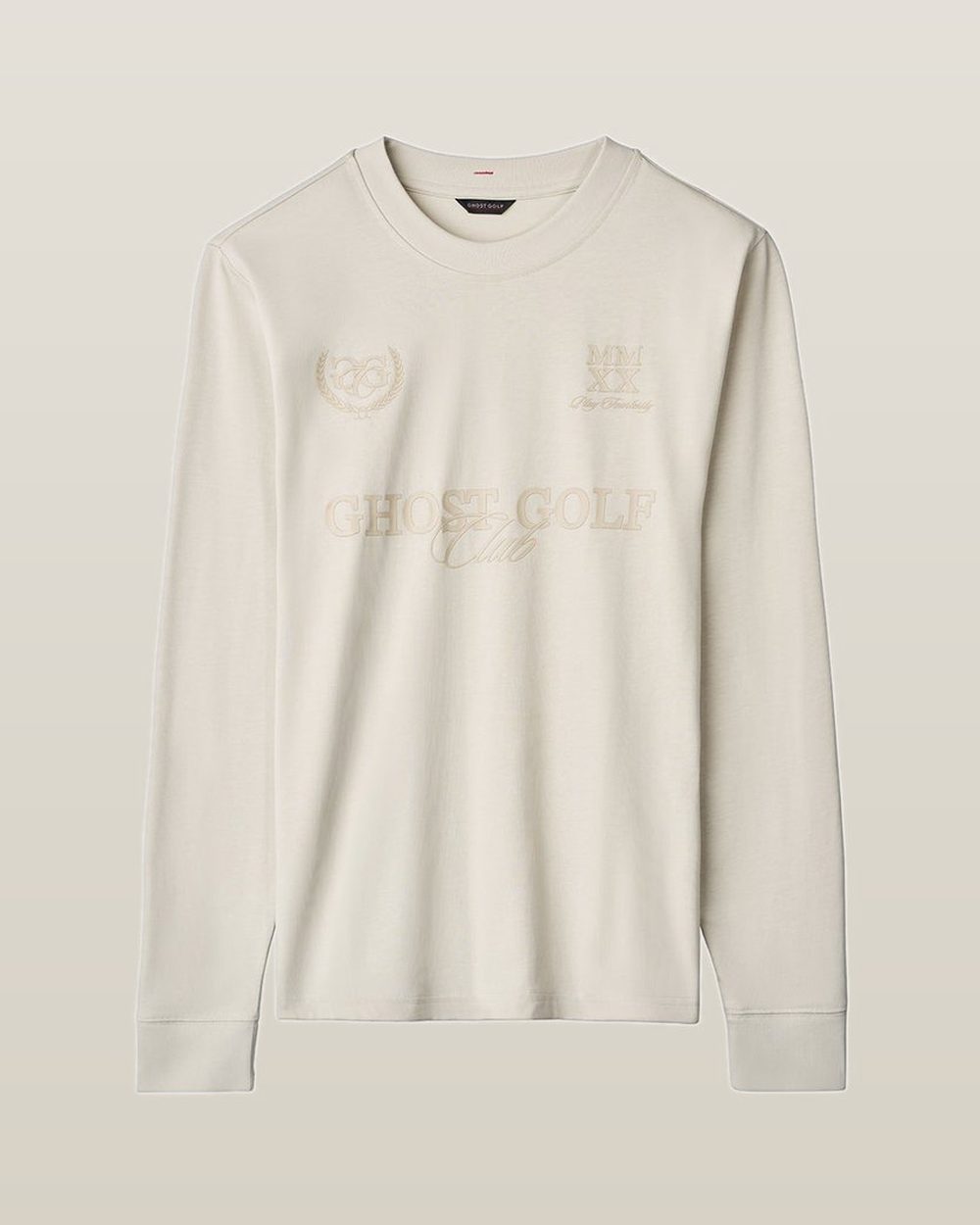 Ghost Golf Clubhouse Rebels GGC Long Sleeve T-Shirt, Bone · view 5 of 5