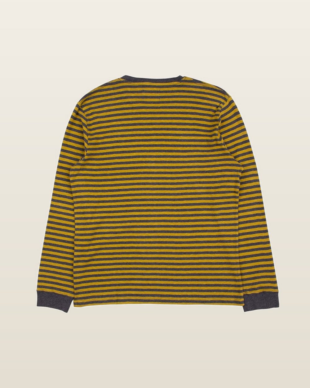 Sounder Fuzzy Pocket Long Sleeve T-Shirt, Gold and Slate · view 2 of 5