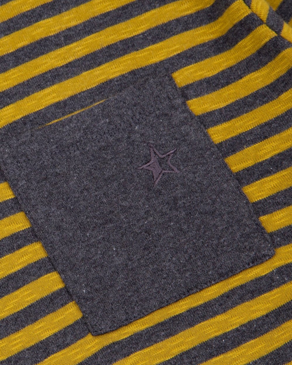 Sounder Fuzzy Pocket Long Sleeve T-Shirt, Gold and Slate · view 4 of 5