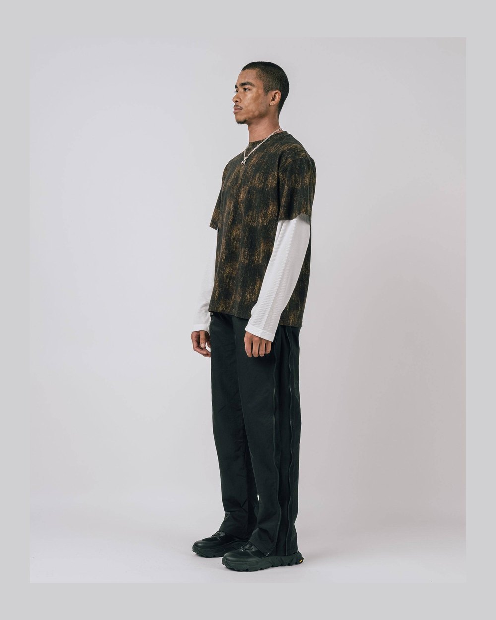 Students Golf Laurence L/S Layered T-Shirt, Camo · view 2 of 5
