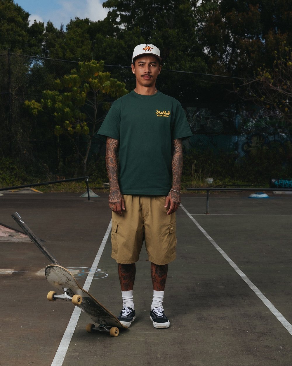Walker Golf Things Cursive T-Shirt, Forest · view 1 of 5