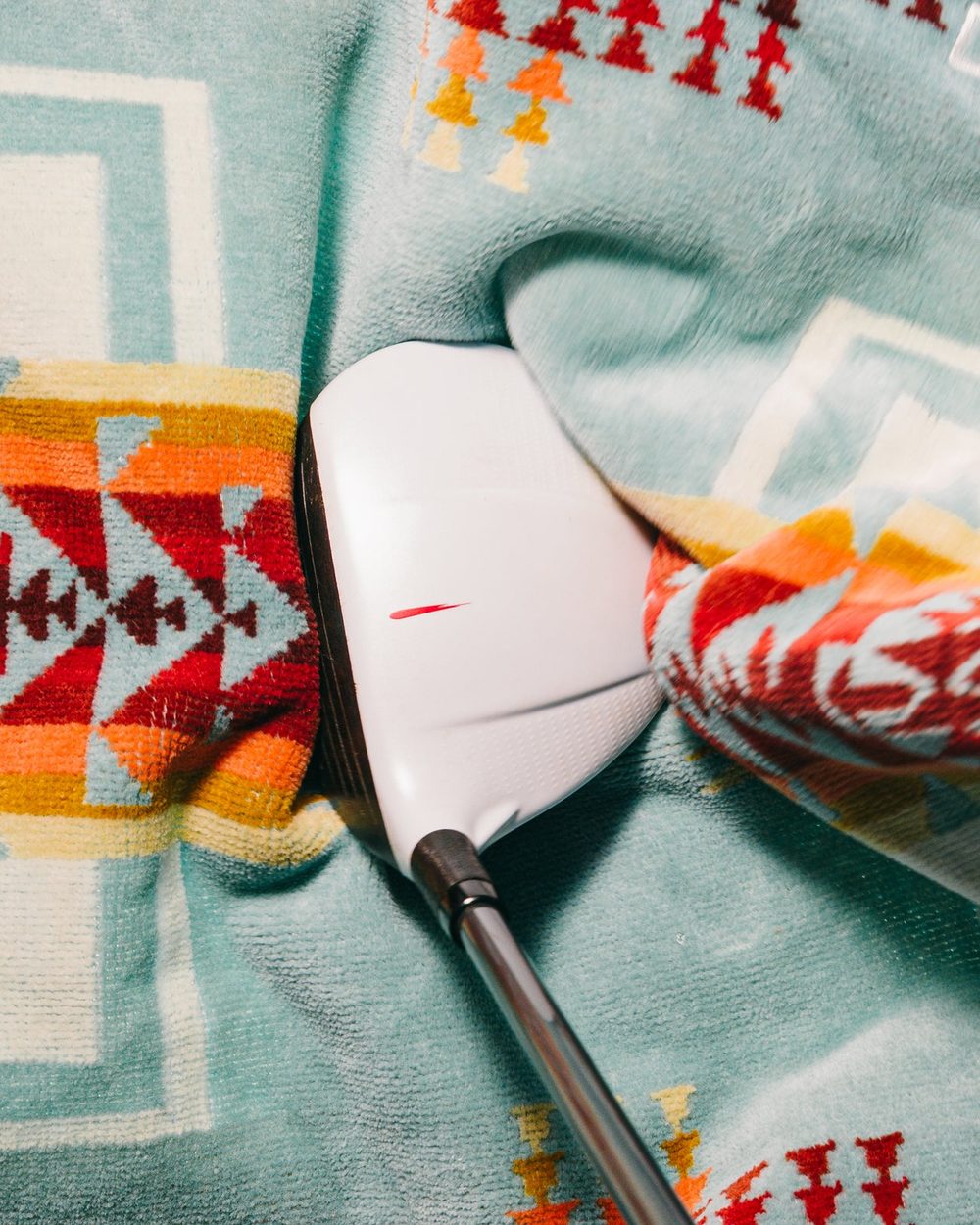 Seamus Chief Joseph Aqua Jacquard Towel · view 2 of 2