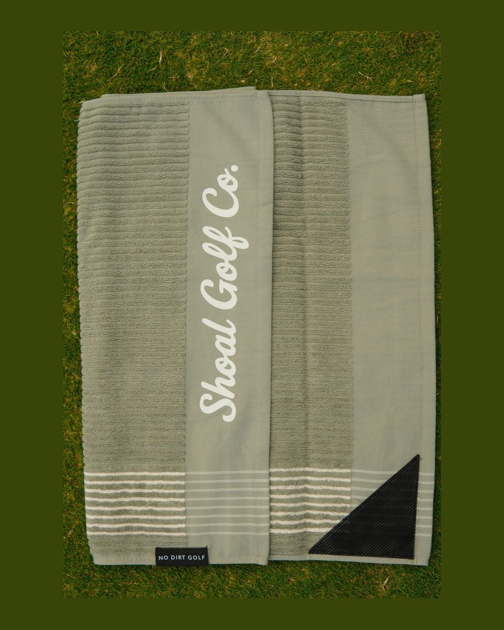 Shoal Shoal × No Dirt Caddie Towel, Olive · view 2 of 2