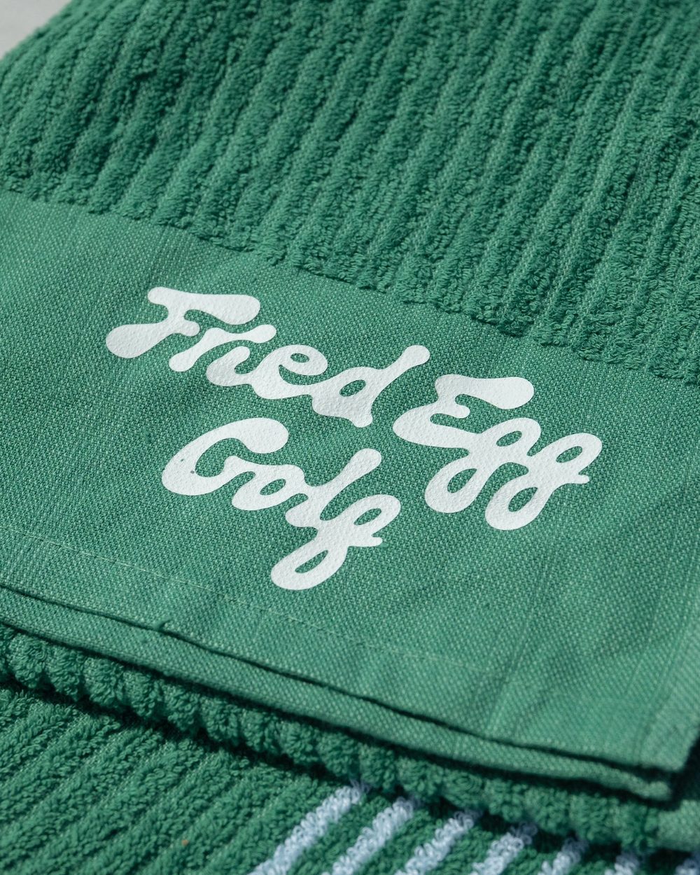 The Fried Egg Fried Egg Golf Towel, Green · view 2 of 3