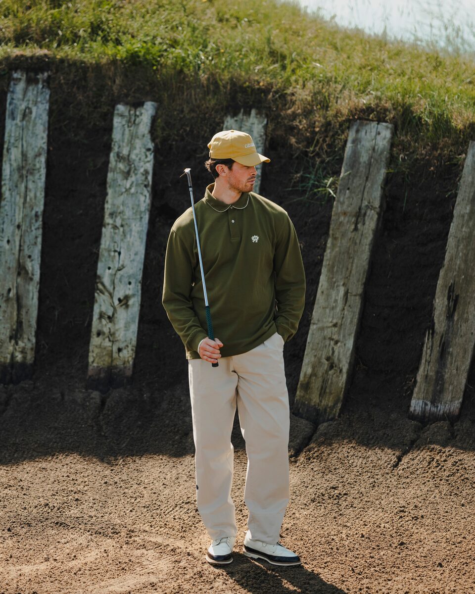 Casualist — Trust the Swing Pique Polo in Olive