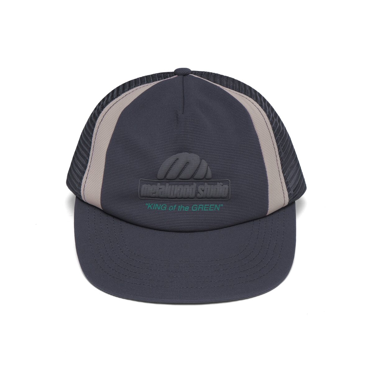 Metalwood Studio — King of the Greens Trucker Hat in Black