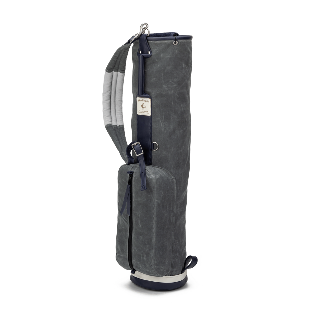 MacKenzie 8 Inch Waxed Canvas Mac — Charcoal