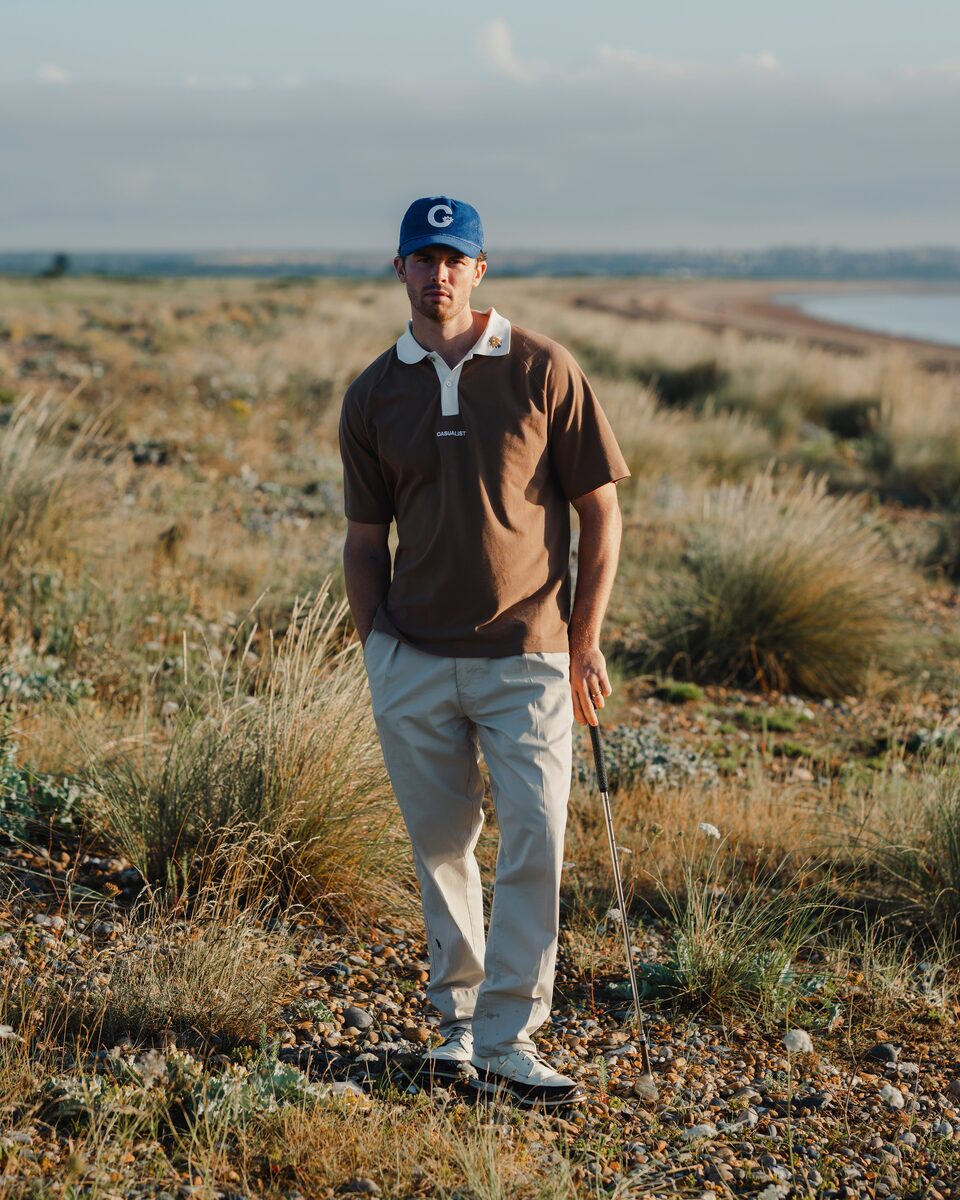 Casualist — Weekend Pique Polo in Mocha