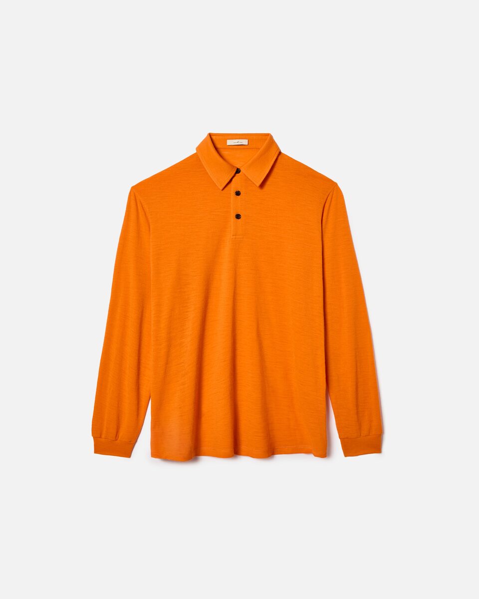 Whim Golf — Orange Merino Long Sleeve