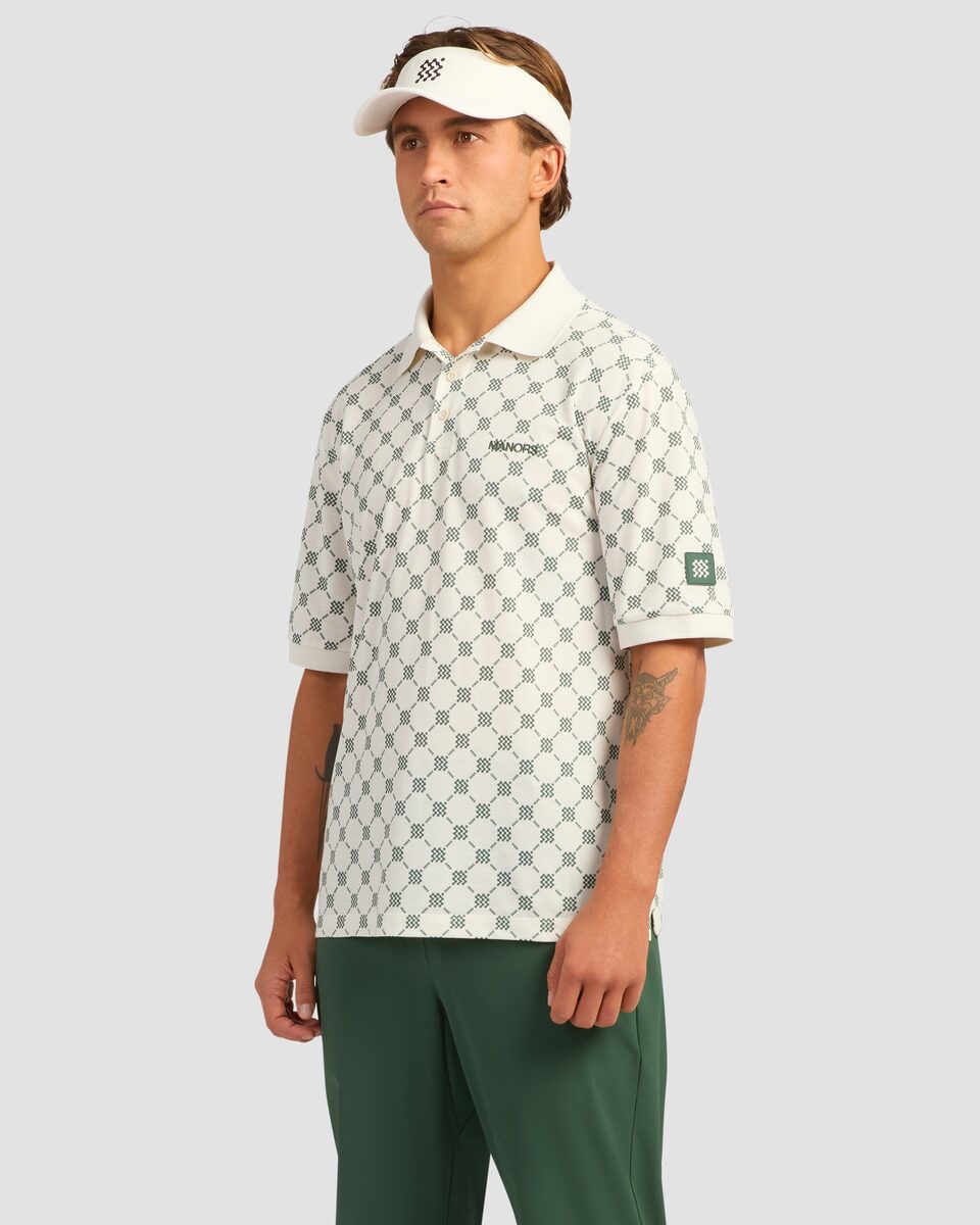 Manors — GOAT Pique Polo Monogram