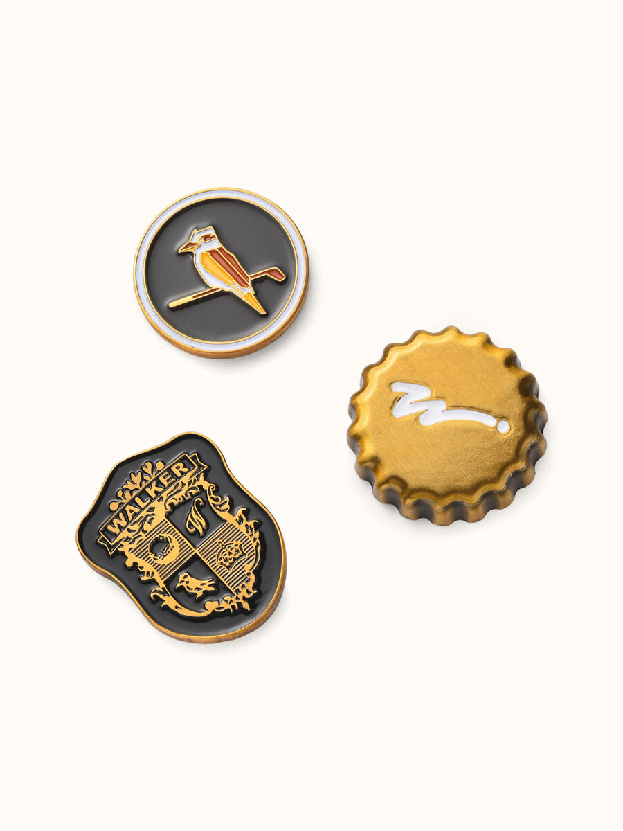 Walker Golf — Ball Marker Crest 3 Pack
