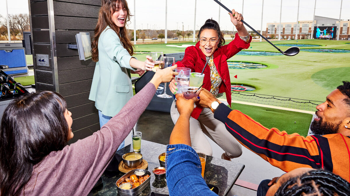 Topgolf Austin — hitting bays with Toptracer technology