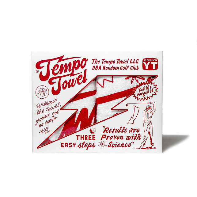 Random Golf Club — Tempo Towel jacquard weave