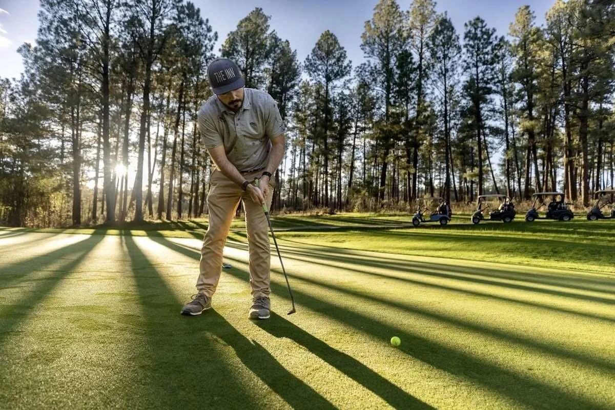 Southside Golf Co — TrackMan simulator bay in South Austin