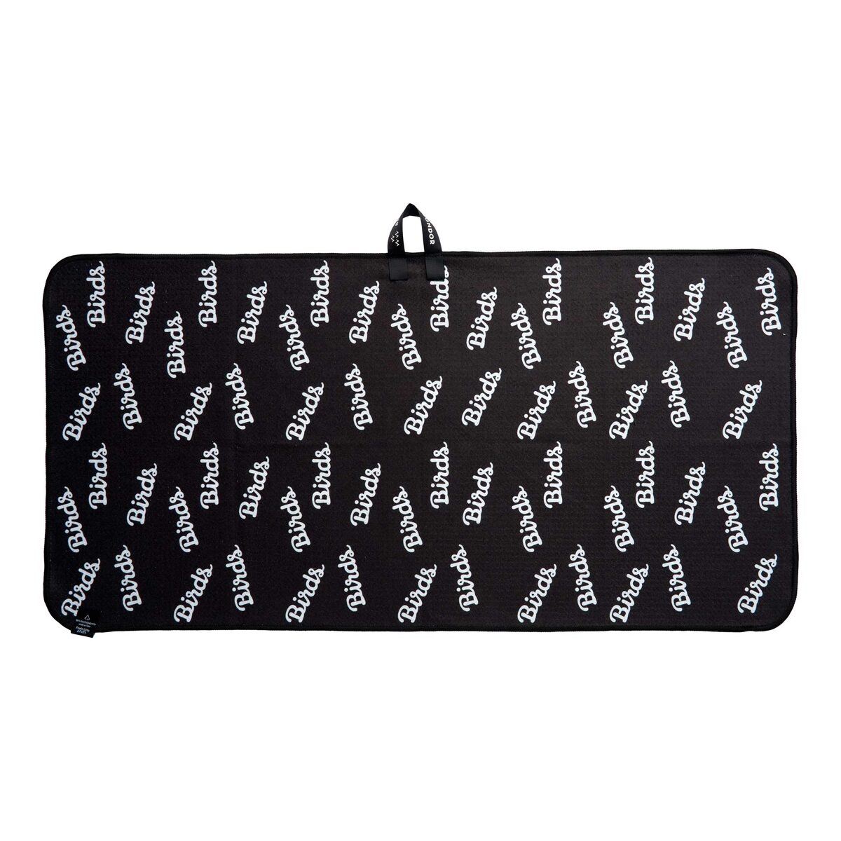 Birds of Condor — Birds Script Golf Towel in black