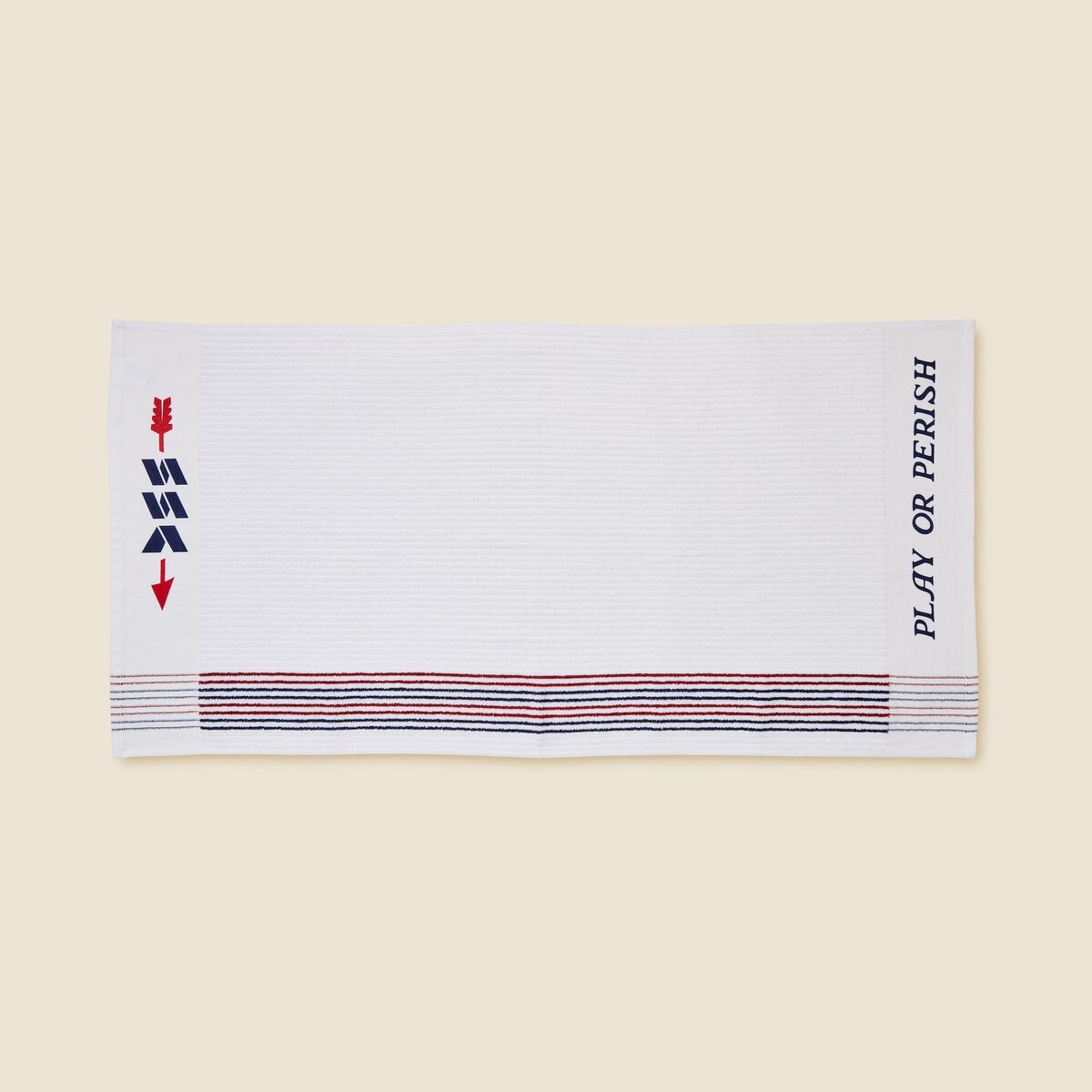 Sugarloaf Social Club — SSC Golf Towel in cream with embroidered logo