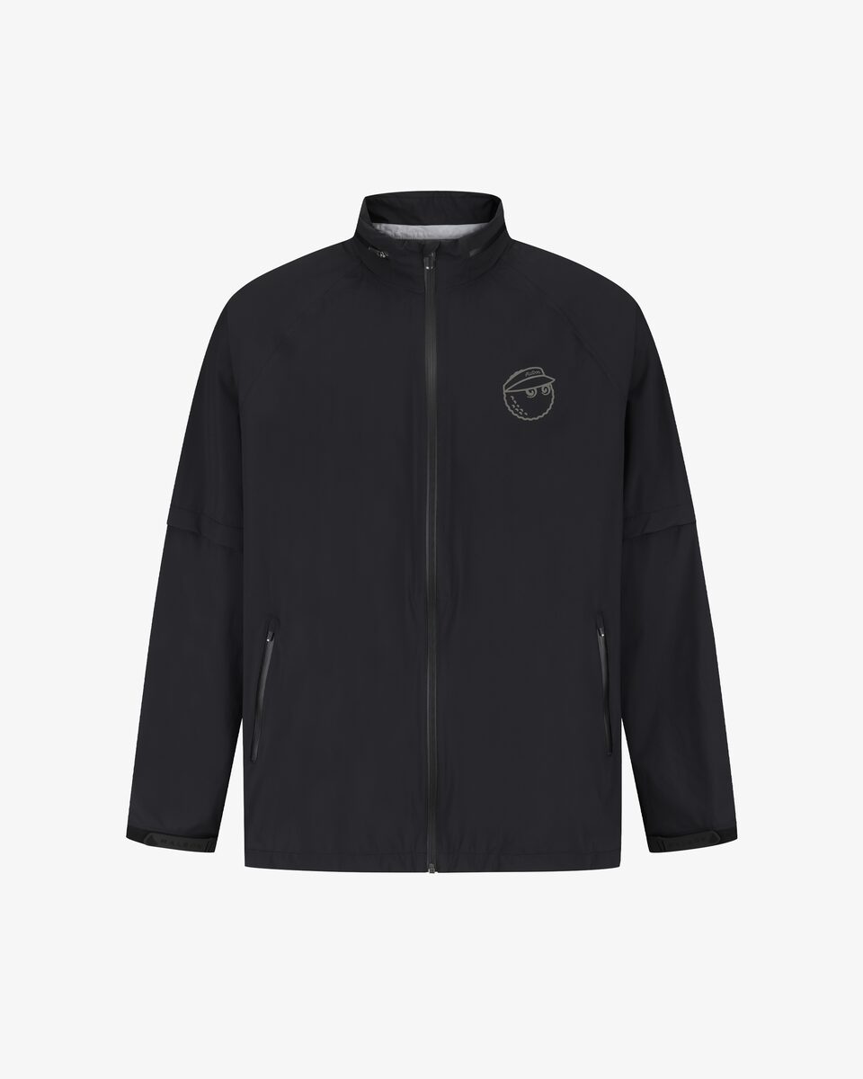Malbon Golf Studio Seoul Rain Jacket Black