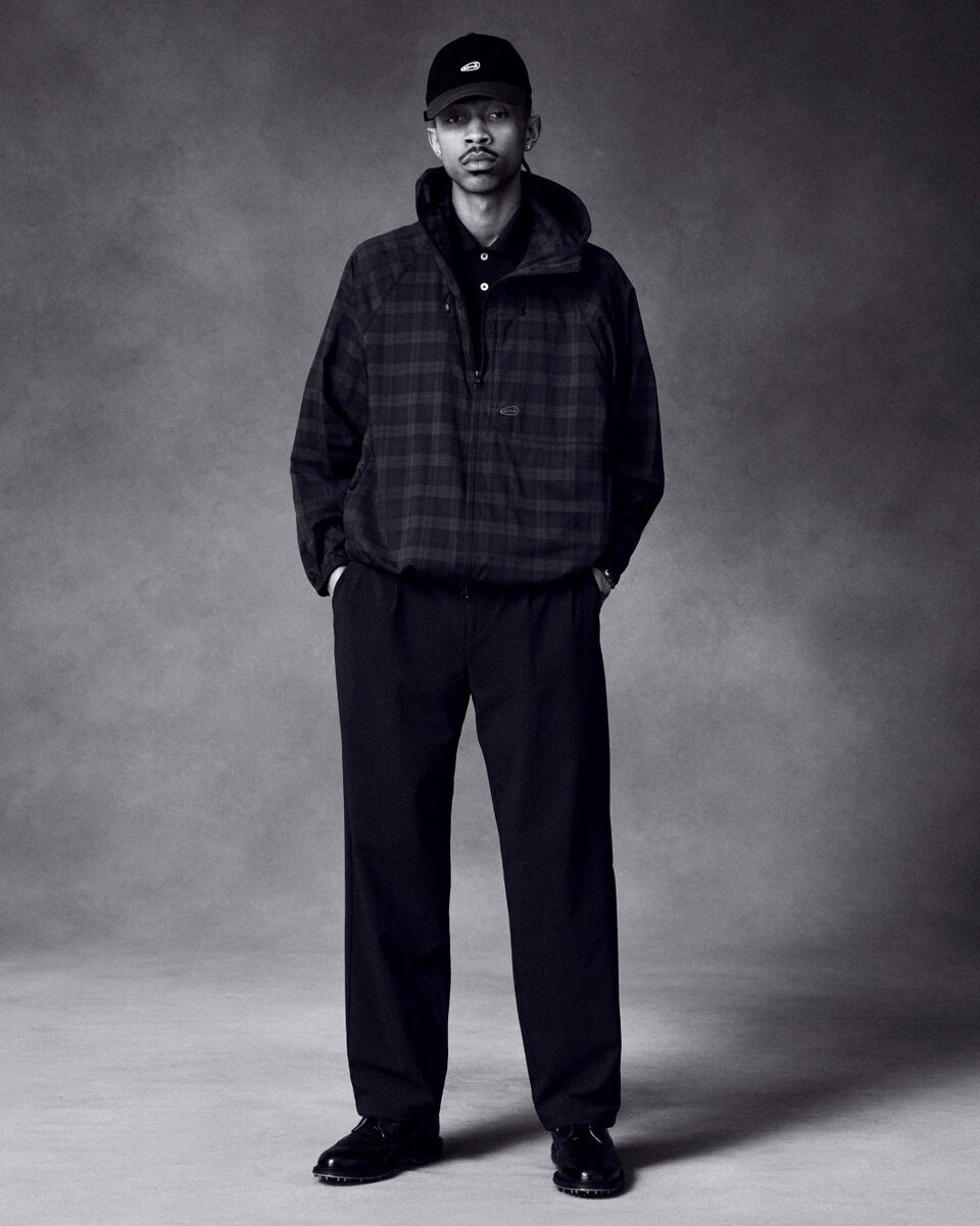 ALD Golf SS26 — Blackwatch Windbreaker on-model