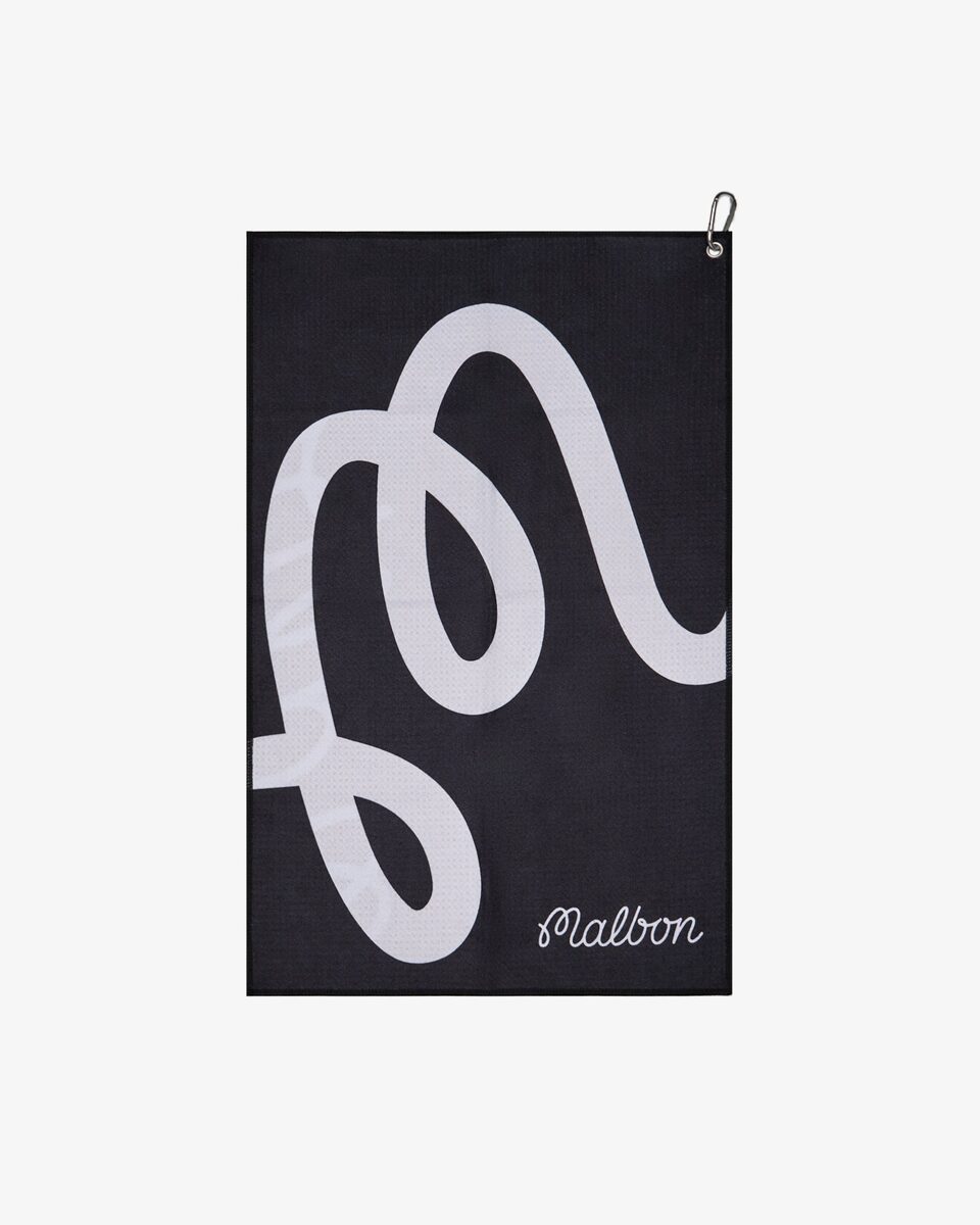 Malbon Golf — Buckets Golf Towel in black