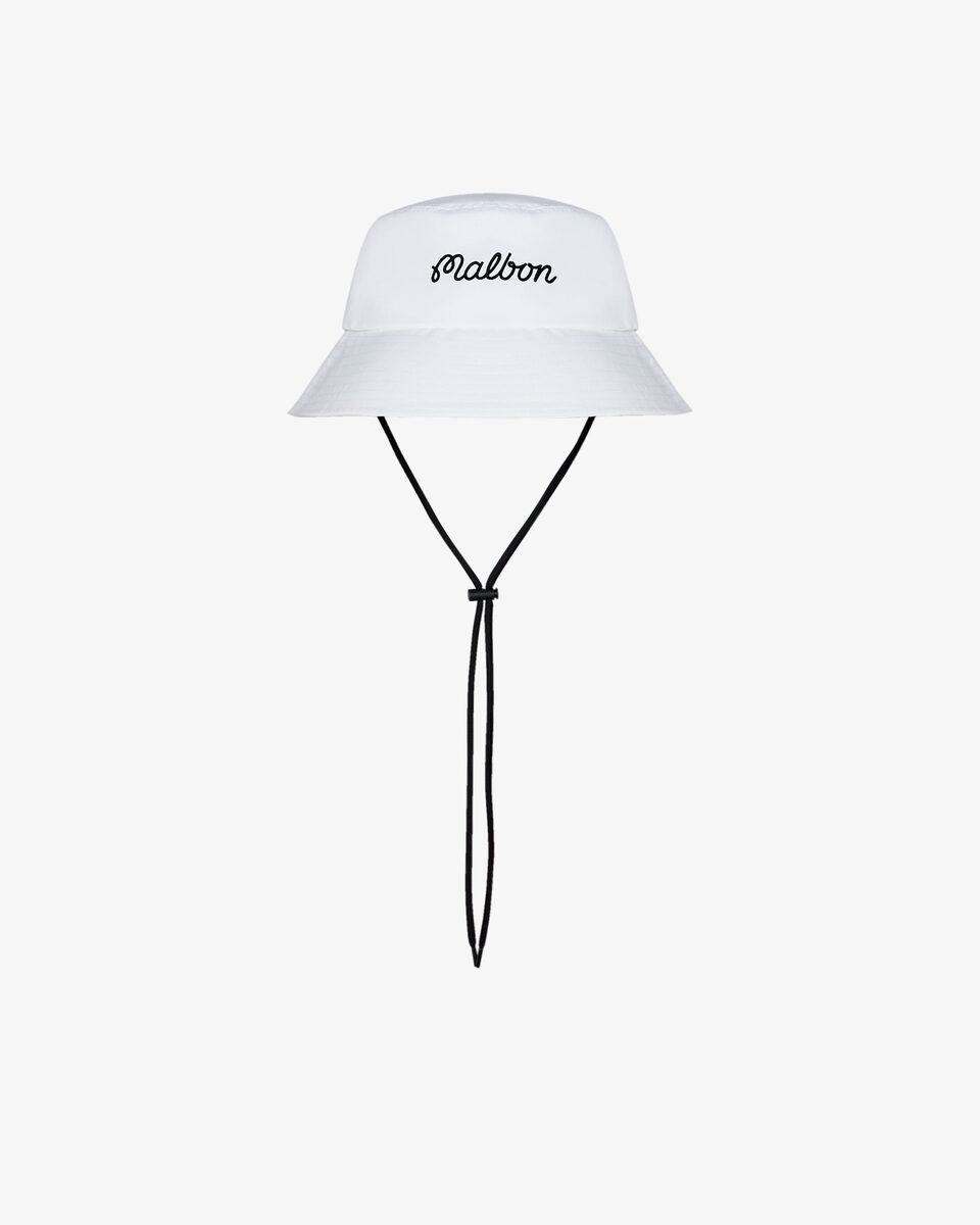 Malbon Bucket Hat — White