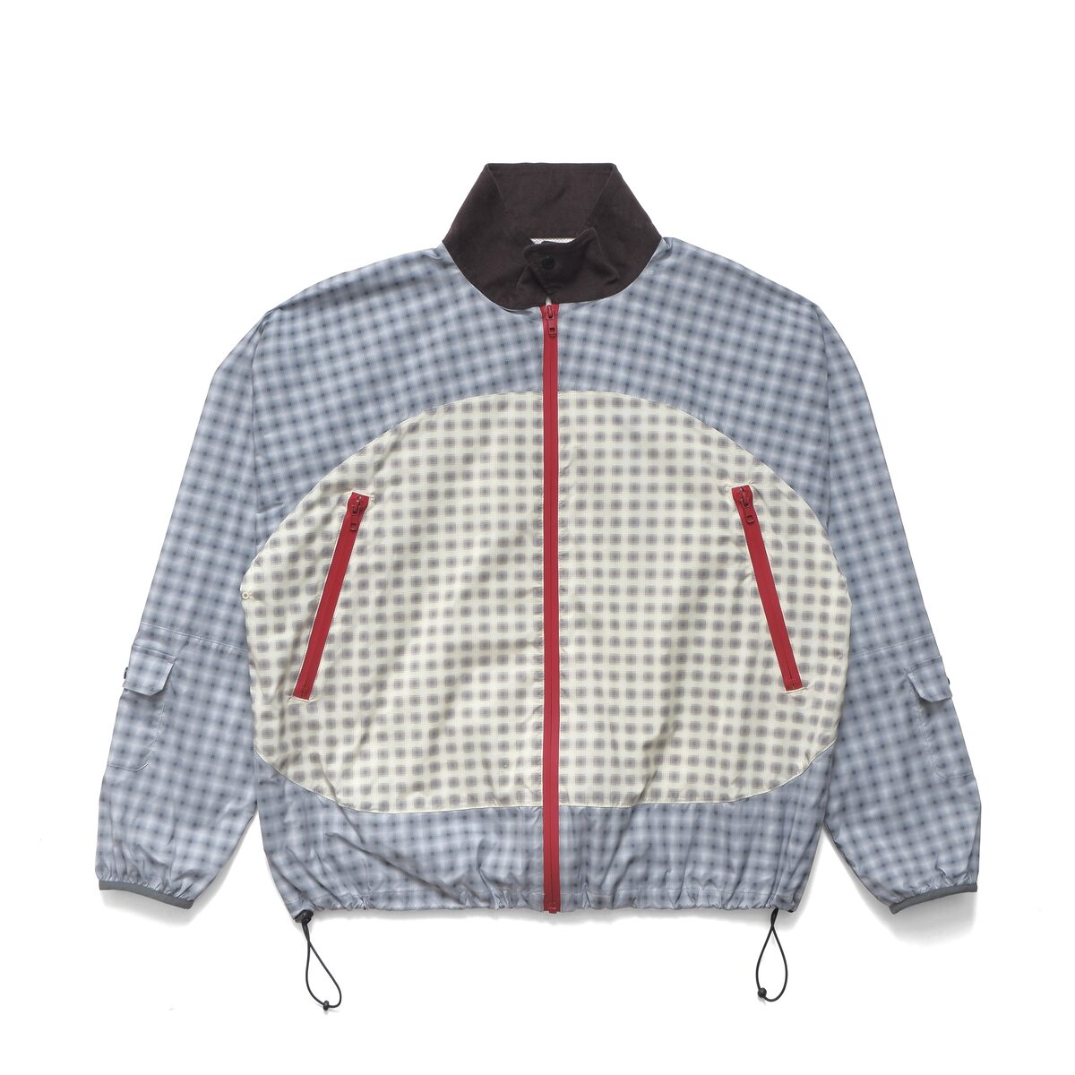 Metalwood Studio — Double Plaid Windbreaker Jacket