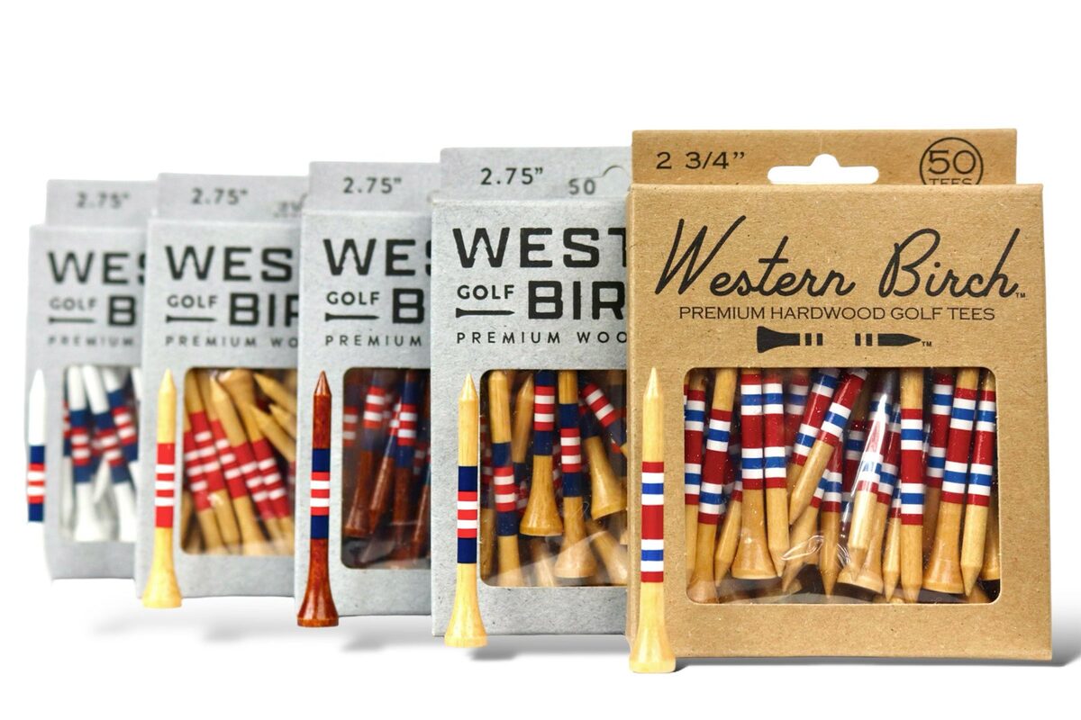 Western Birch Golf Co. — Striped Birch Tees