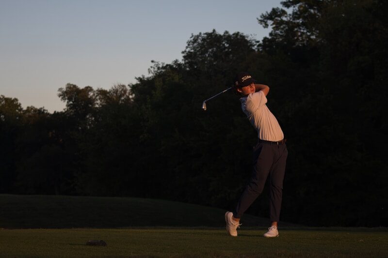 Twilight on the fairway at Hancock Golf Course