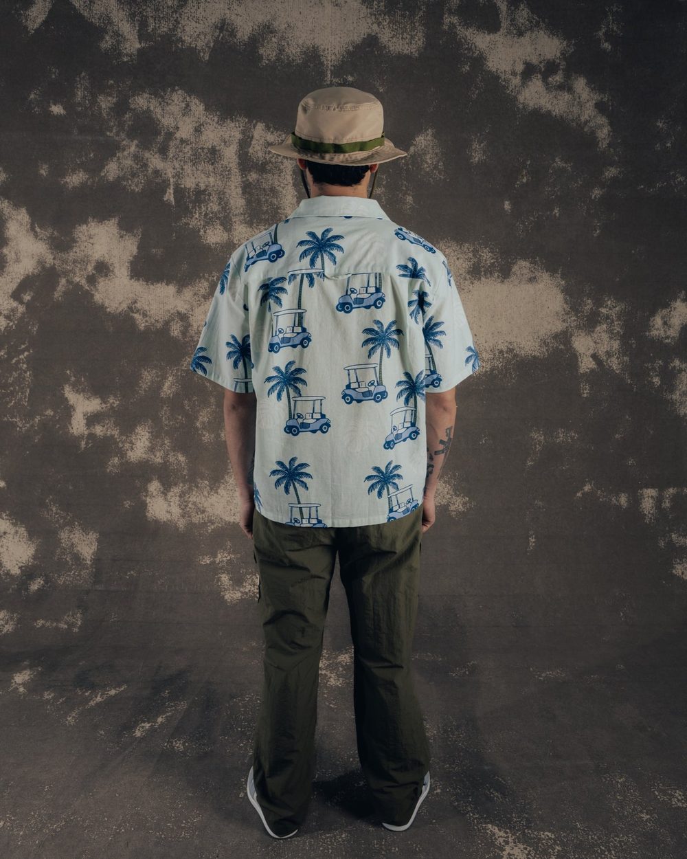 Fella Golf Bruno Camp Shirt Tropical golf cart print · view 4 of 4