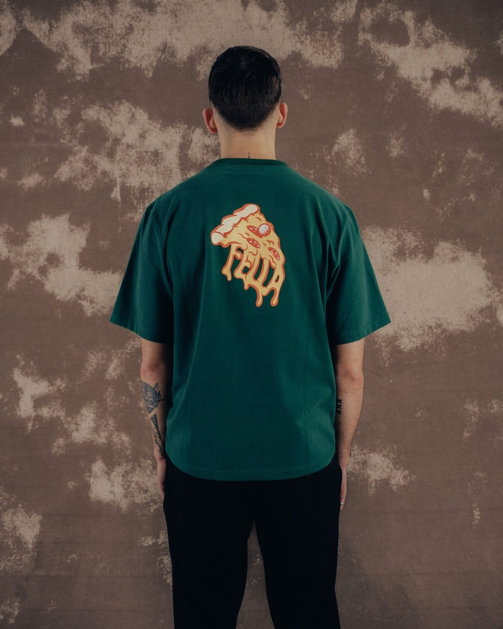 Fella Golf Cheesy Slice Tee Hunter green · view 3 of 4