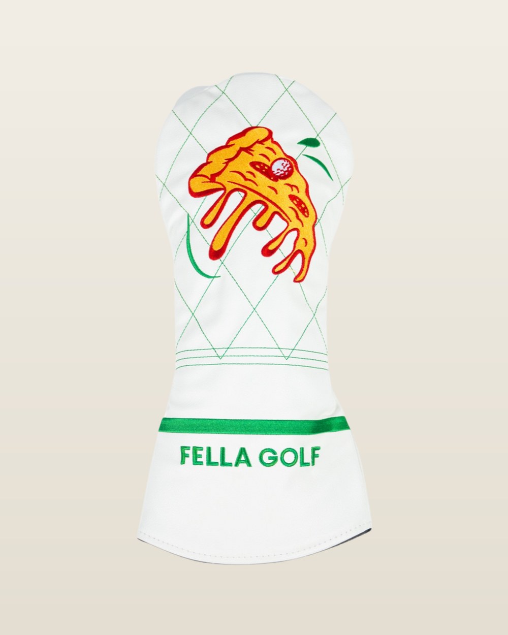 Fella Golf Papa Fella Pizza Slice Driver Headcover White PU leather · view 1 of 4