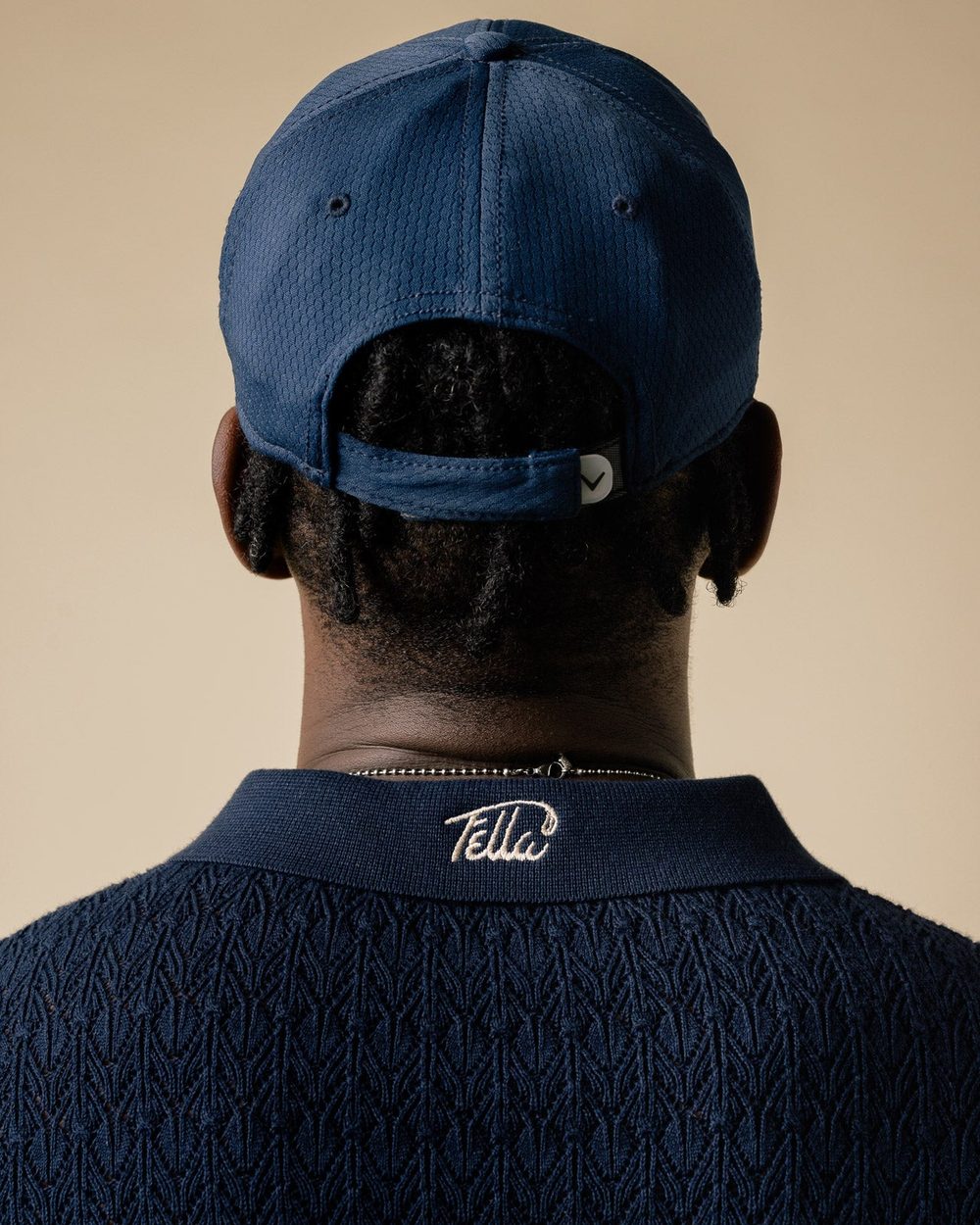 Fella Golf Lionel Knitted Polo Navy · view 3 of 4