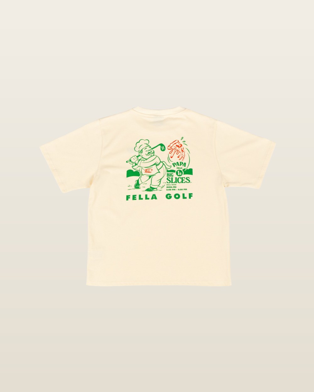 Fella Golf Papa Fella Pizza Tee Butter · view 1 of 4