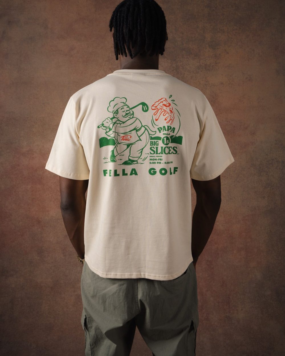 Fella Golf Papa Fella Pizza Tee Butter · view 3 of 4