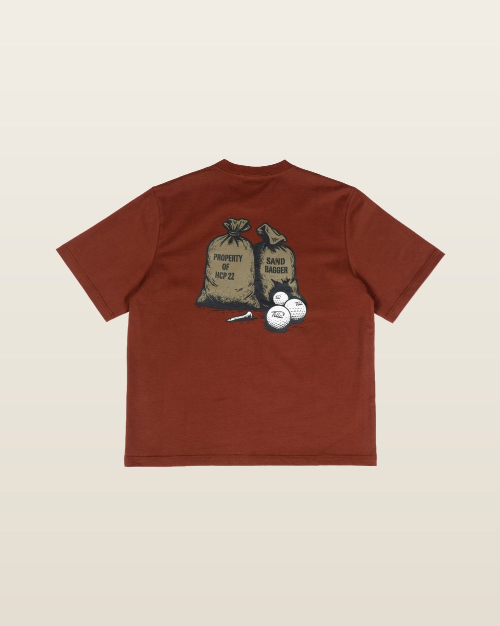 Fella Golf Sandbagger tee in washed cognac