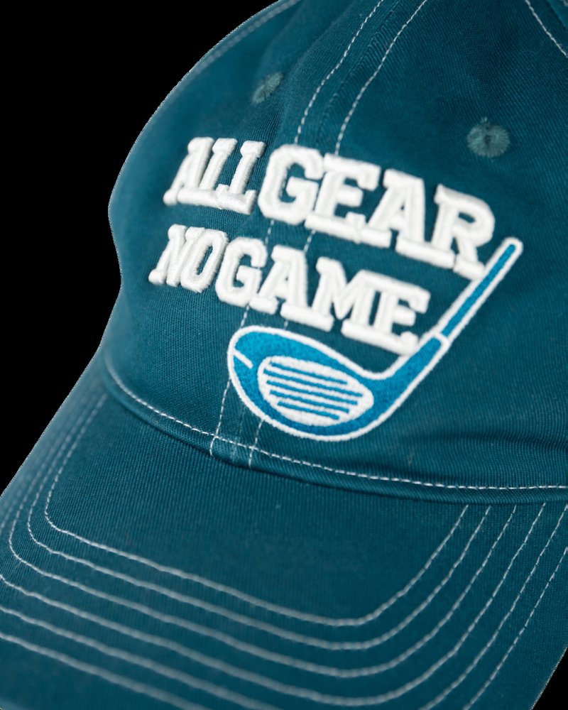 Fella Golf — Contrast Stitch Dad Cap All Gear No Game · view 3 of 4