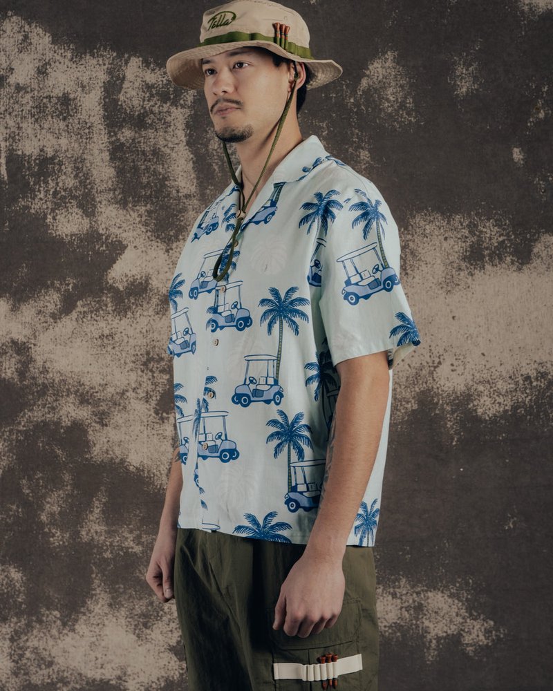 Fella Golf — Bruno Camp Shirt Tropical Golf Cart · view 3 of 4