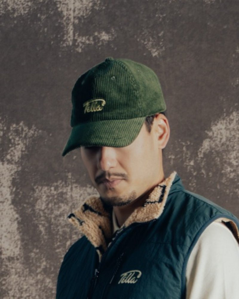 Fella Golf — Cozy Corduroy Cap Pine Green · view 3 of 4