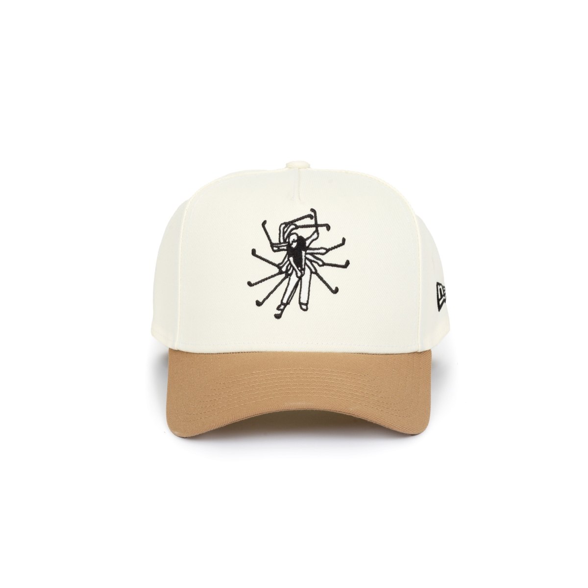 Forden Golf x New Era 9Forty A-Frame snapback in khaki two-tone · view 1 of 2