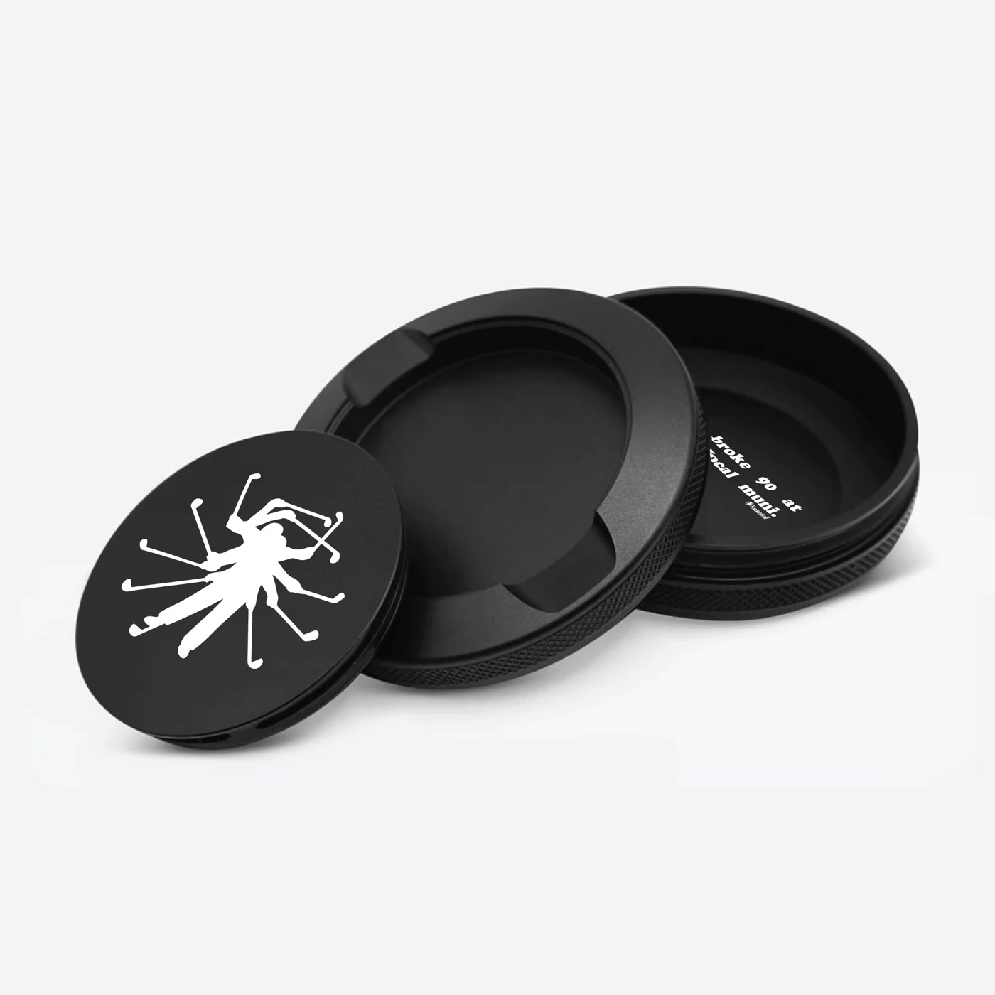 The aluminium pouch tin opens to a plain interior