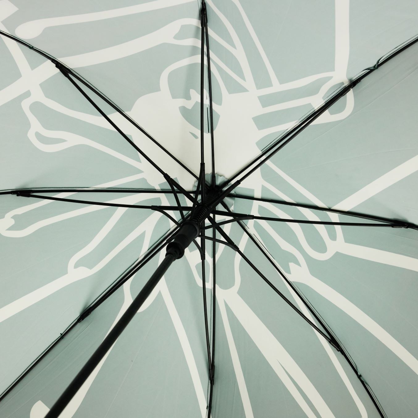 Forden Golf Swingman umbrella canopy seen from beneath