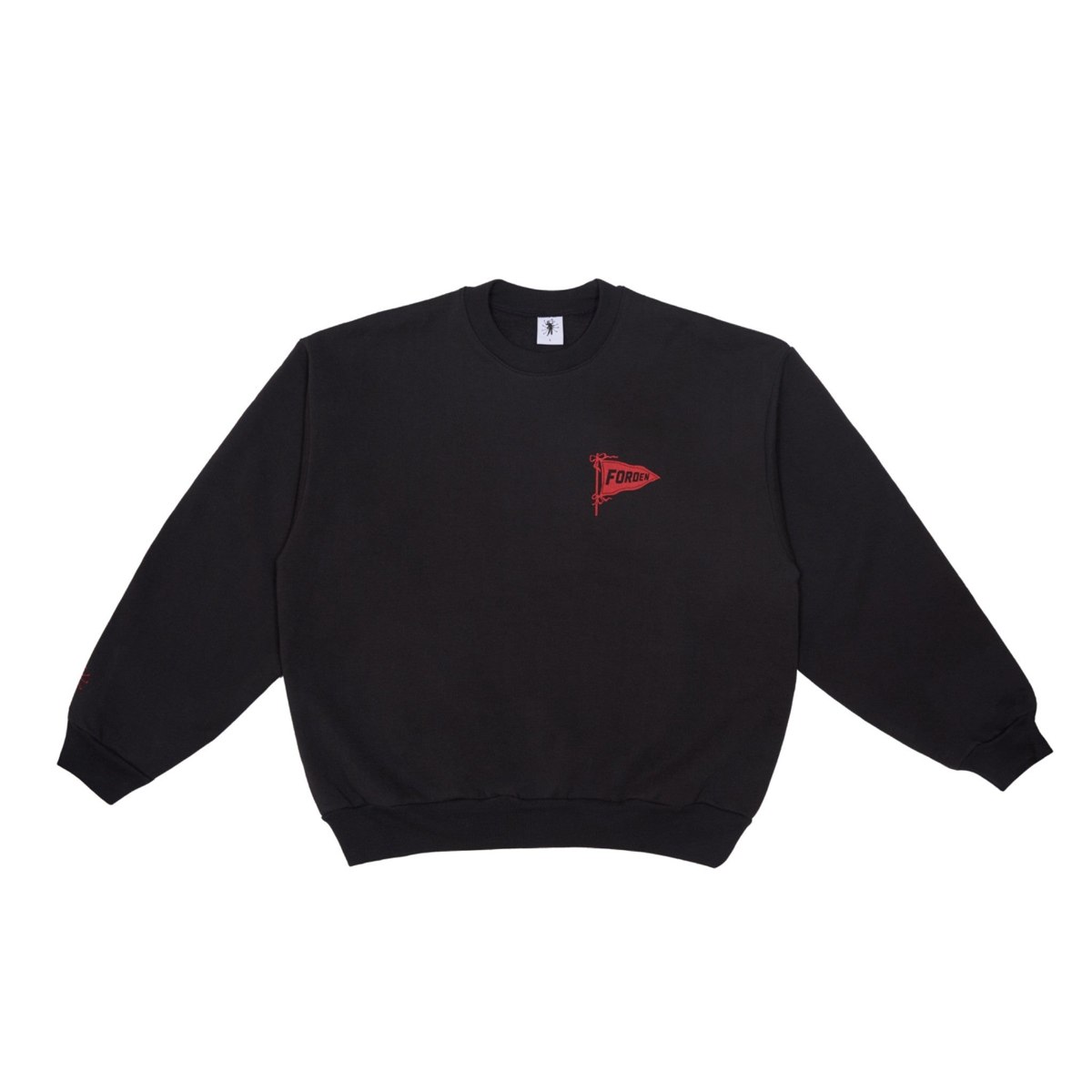 Forden Golf Flag crewneck in black · view 1 of 2