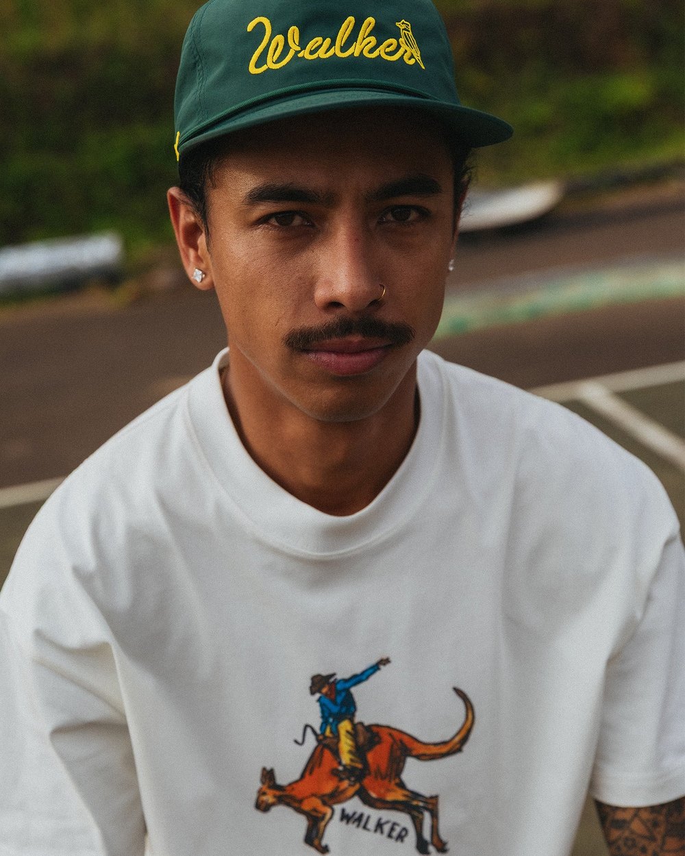 Walker Golf Things Cursive Nylon Cap, Forest · view 1 of 5