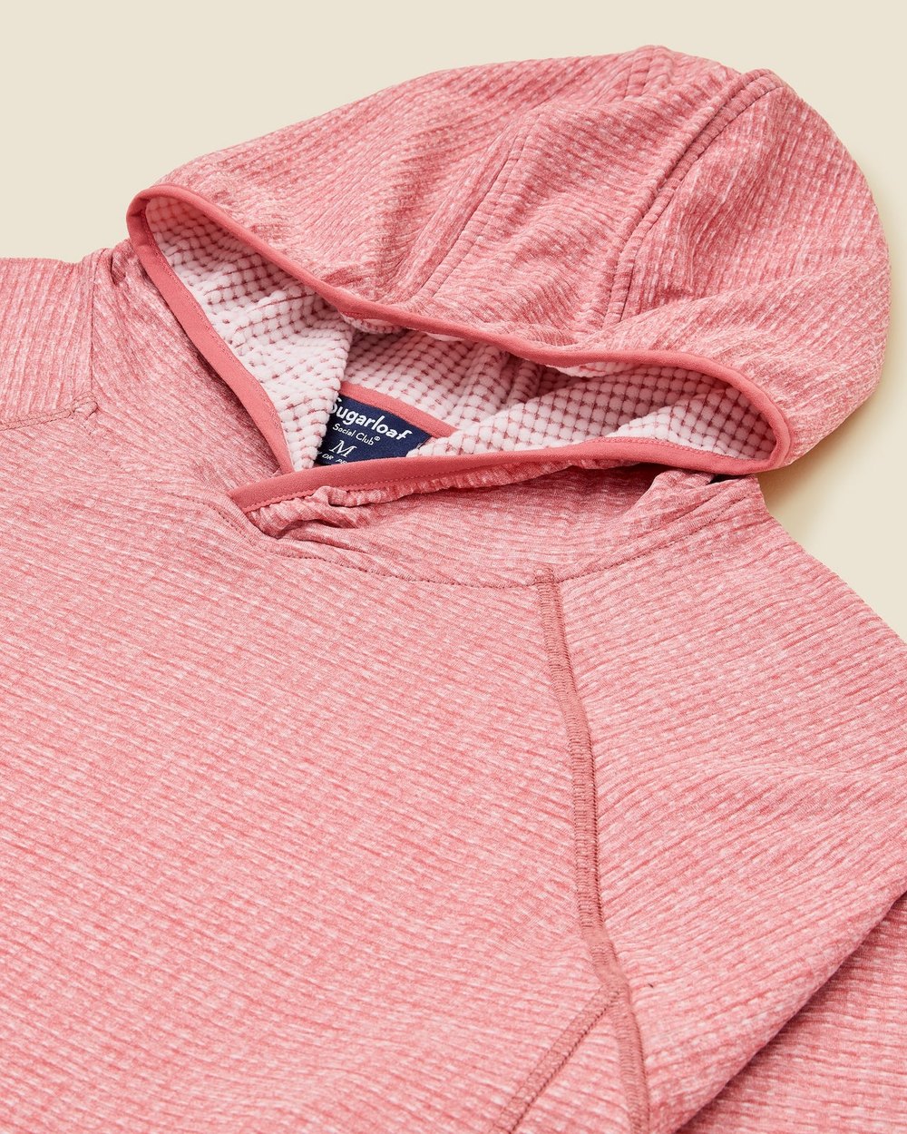 Sugarloaf Social Club Grid Tech Hoody, Nantucket Red · view 3 of 3