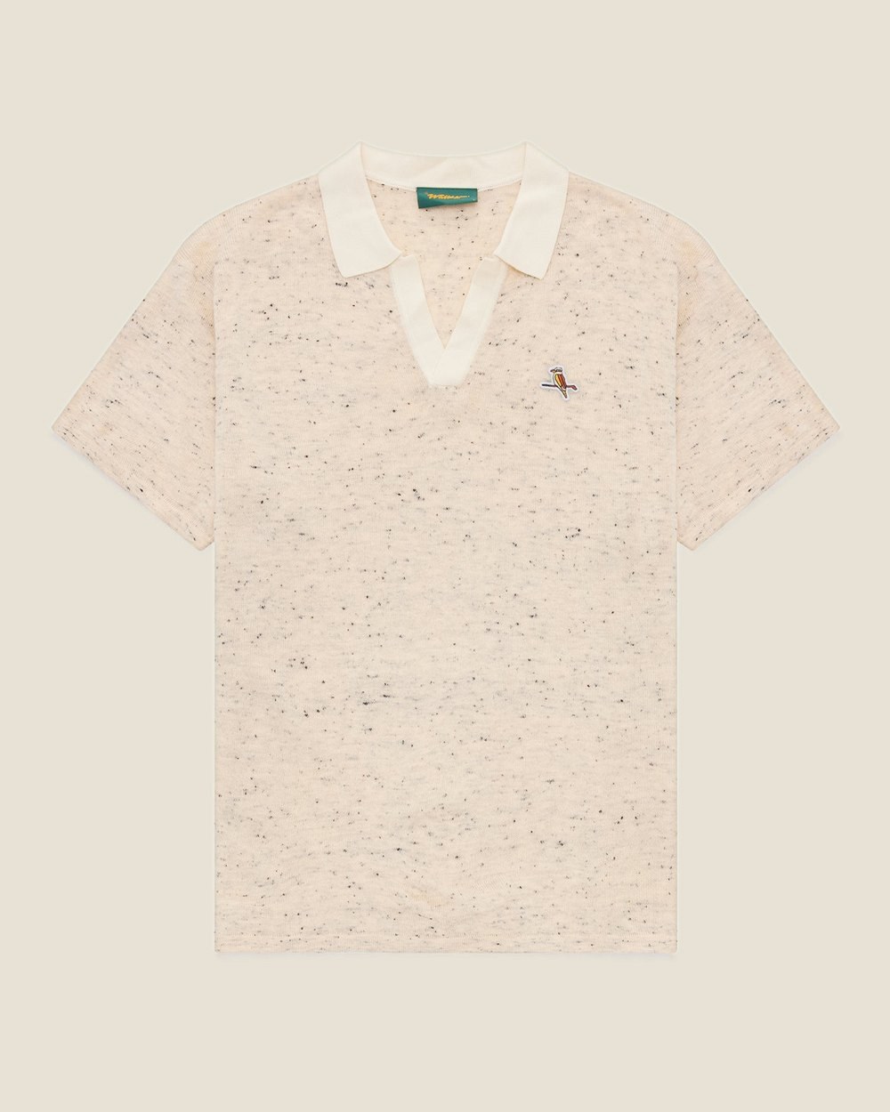 Walker Golf Things Kooka Loom Knit Polo, Oat / Cream · view 3 of 5