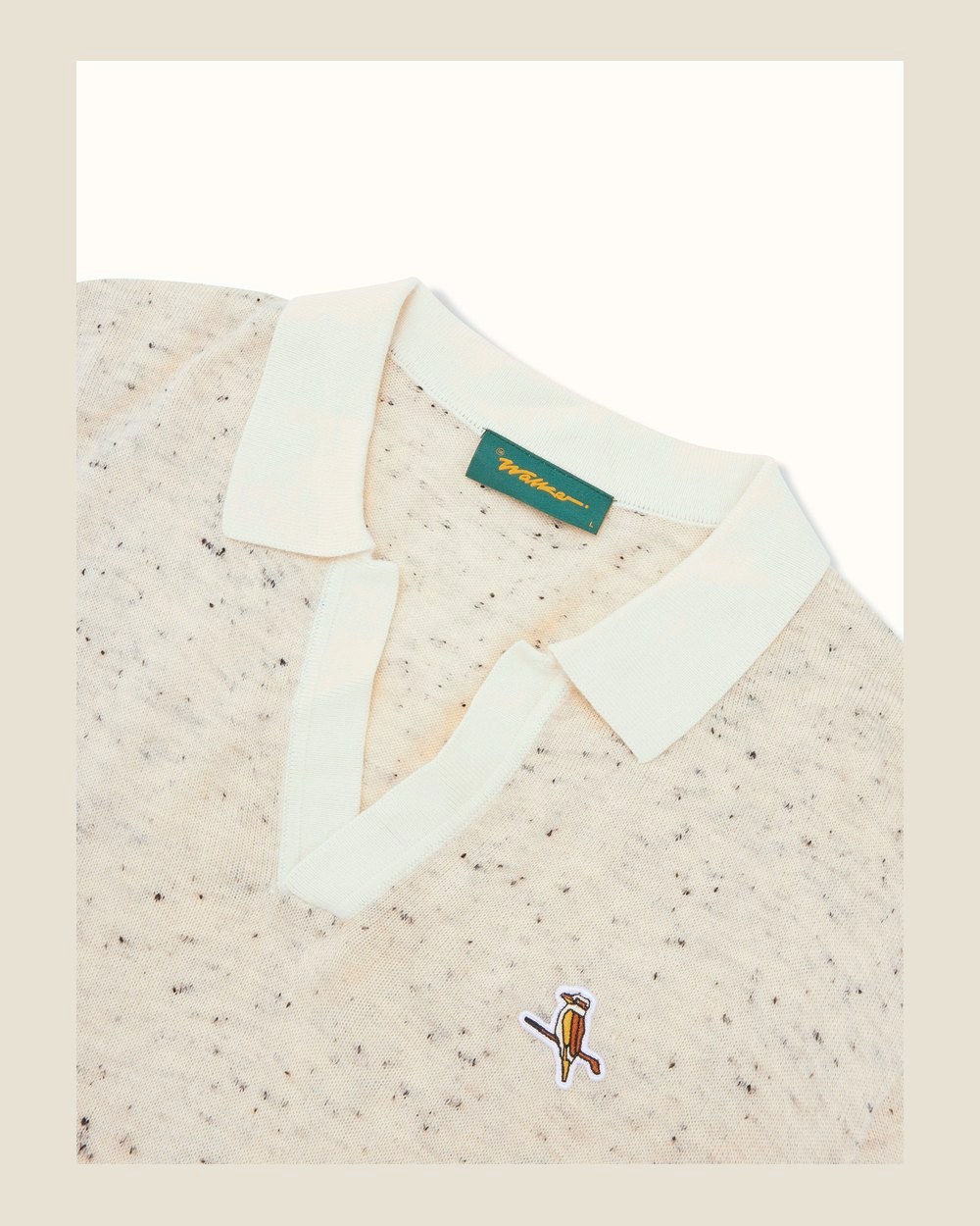 Walker Golf Things Kooka Loom Knit Polo, Oat / Cream · view 5 of 5