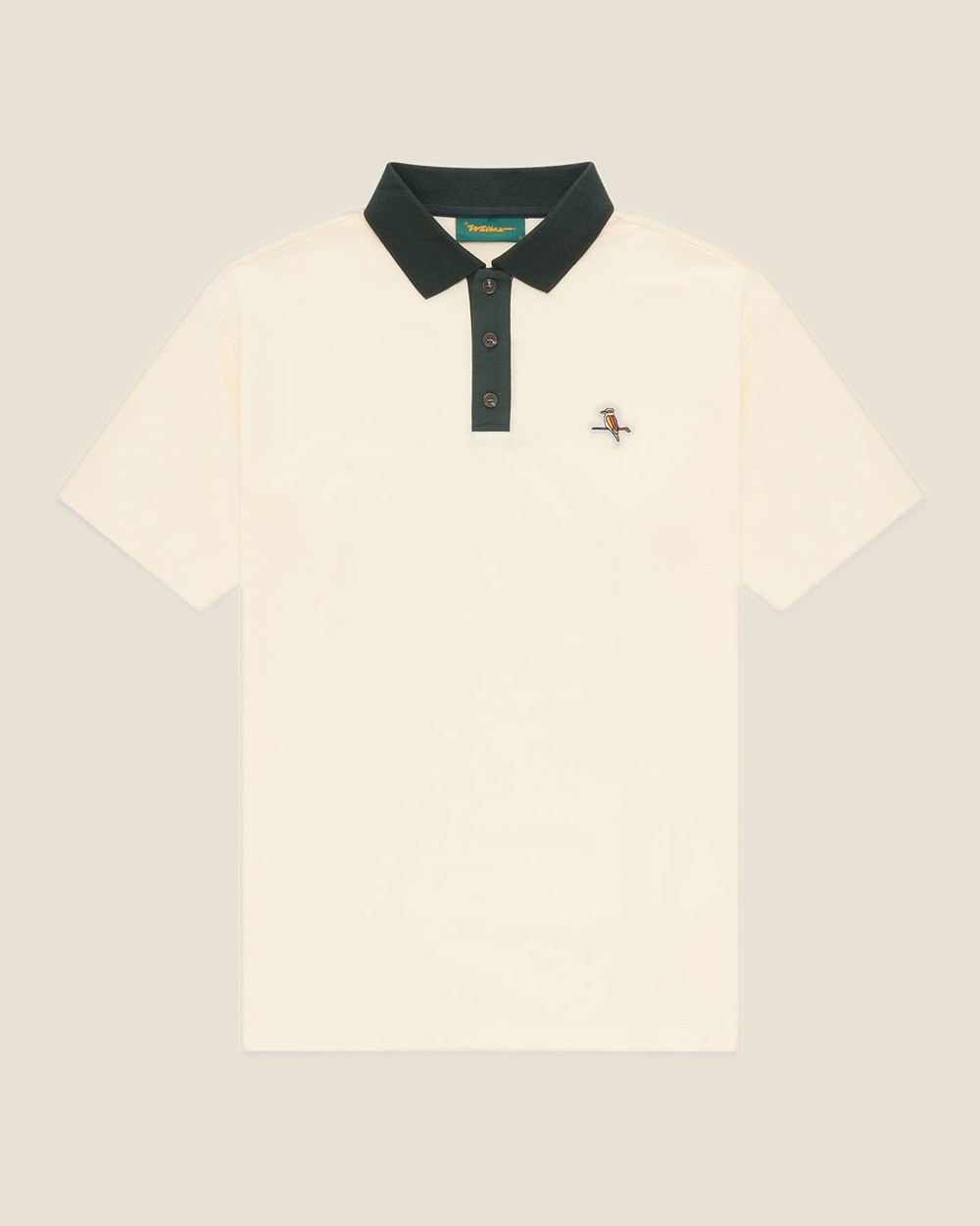 Walker Golf Things Kooka Two-Tone Polo, Lemon / Green · view 3 of 5