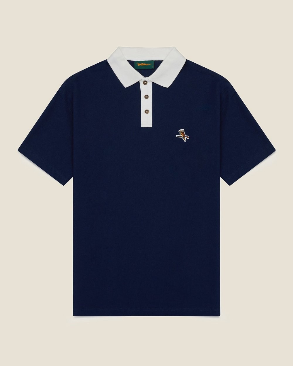 Walker Golf Things Kooka Two-Tone Polo, Navy / White · view 3 of 5
