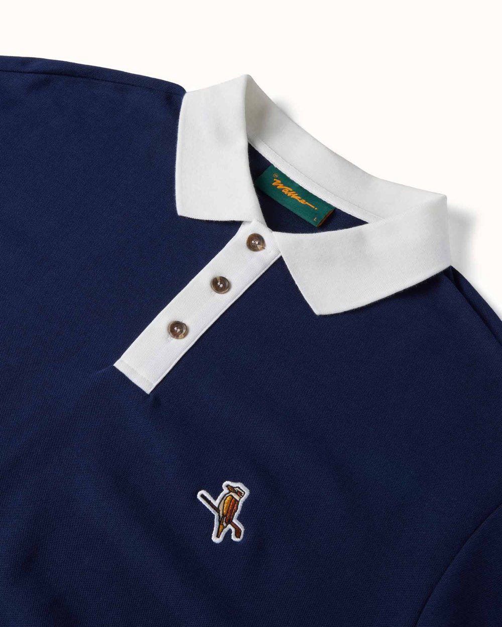 Walker Golf Things Kooka Two-Tone Polo, Navy / White · view 5 of 5