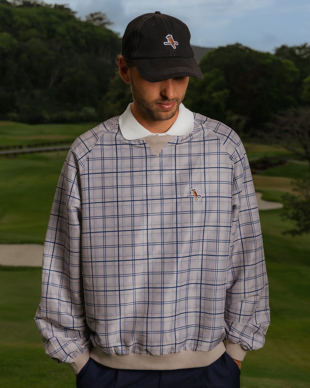 Walker Golf Things Kooka Windbreaker, Sand / Navy · view 1 of 5